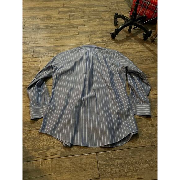 Brooks Brothers Men's Gray Slim Fit Long Sleeve Button Up Dress Shirt Size 15.5 - Picture 4 of 4